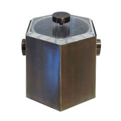 Brass and Lucite Ice Bucket by Charles Hollis Jones 6