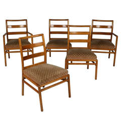 Set of Five Dining Chairs by Robsjohn-Gibbings for Widdicomb 4