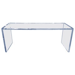 Magnifique table console en Lucite de Cain Modern