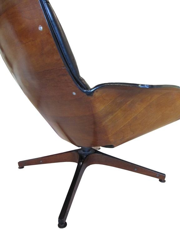George Mulhauser  Plycraft 1950s Lounge Chair and Ottoman 2
