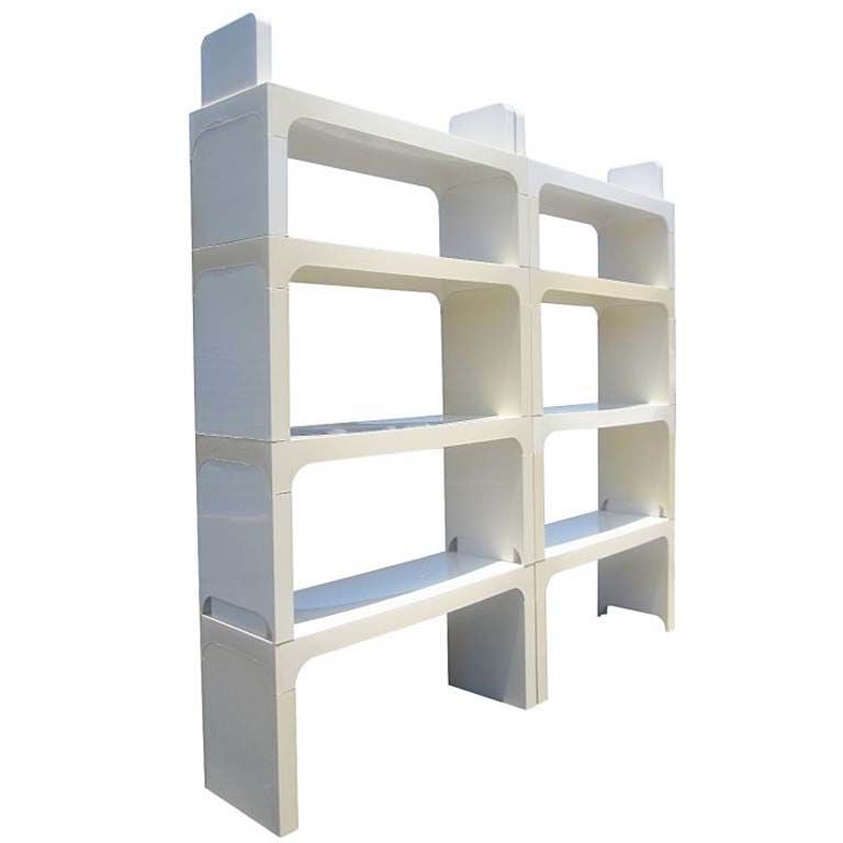 2 Olaf von Bohr shelving units, by Kartell