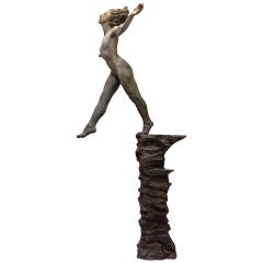 Tanya Ragir "Leap of Faith" 2016, Bronze Sculpture