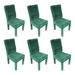 Milo Baughman Side Chairs (6) Manufactured by Thayer Coggin