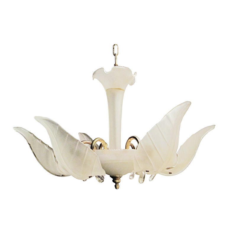 Italian 70
S Murano Glass Leaf Chandelier