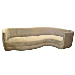 Stunning Free-Form Sofa, Newly Upholstered 11