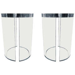Lucite Side Tables by Charles Hollis Jones, from the "O" Collection 11