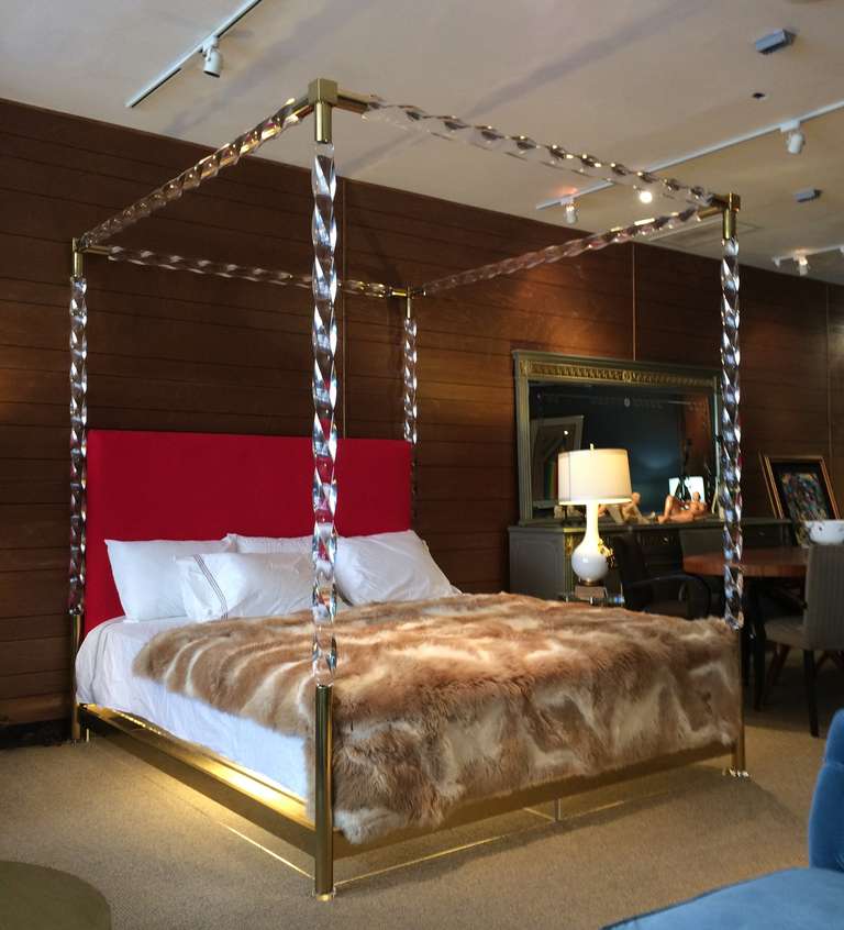 lucite king bed
