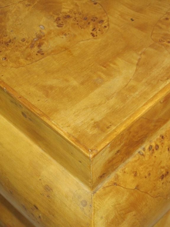 Modern Italian Burl Wood Pedestal or Table Base 1