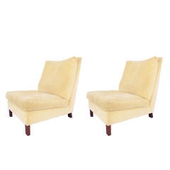 Vintage Stunning MILO BAUGHMAN Slipper Chairs, Dated 1966