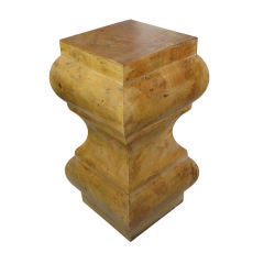 Modern Italian Burl Wood Pedestal or Table Base