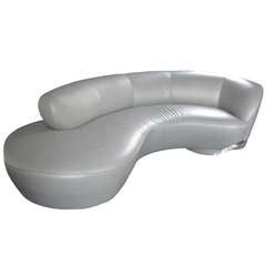 VLadimir Kagan Serpentinen-Sofa, gepolstert  Edelman Leder