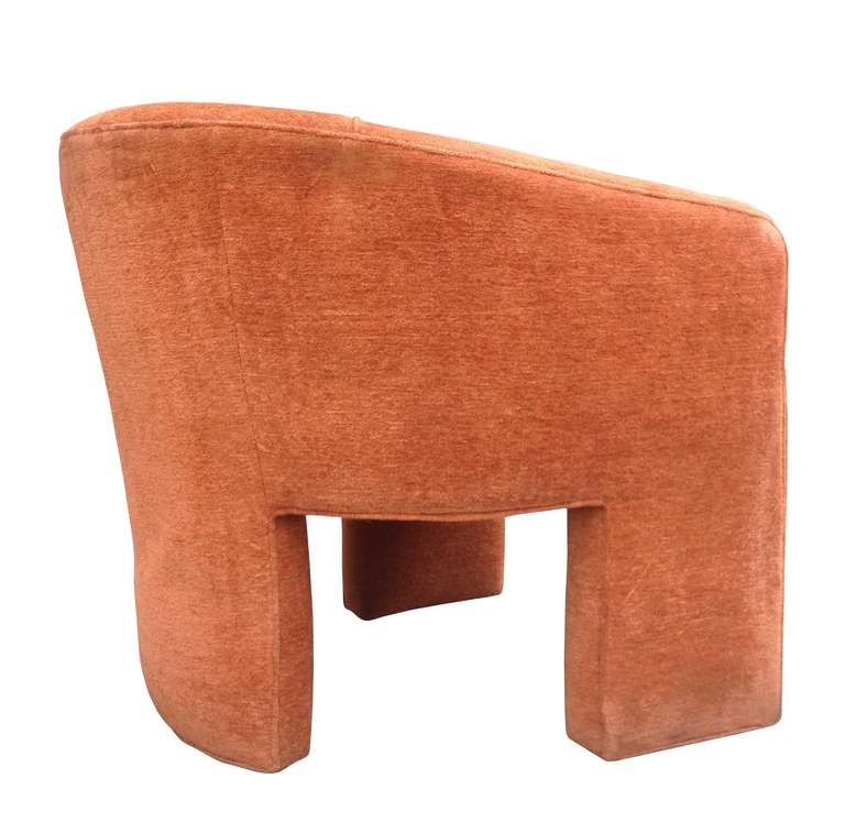 American Three Legged Architectural Armchair by J. Schellenberg Interiors