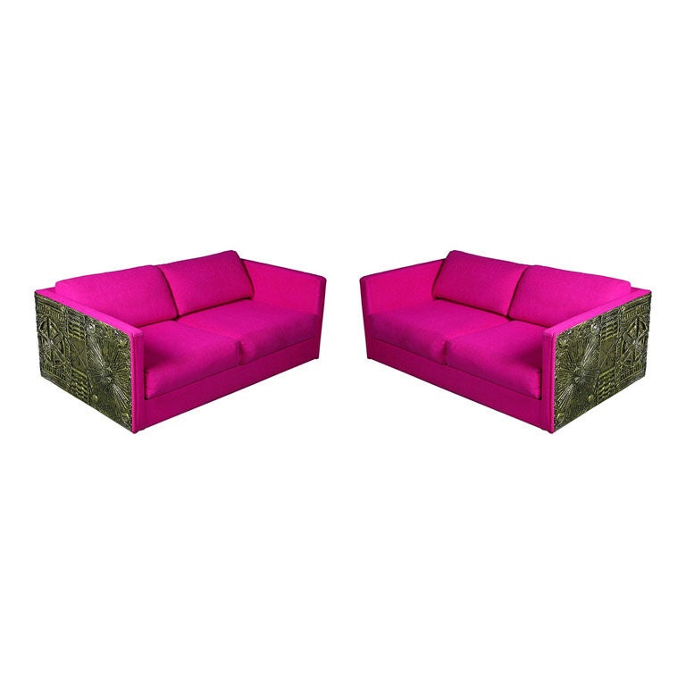 Pair of Adrian Pearsall Brutalist Sofas for Craft Associates