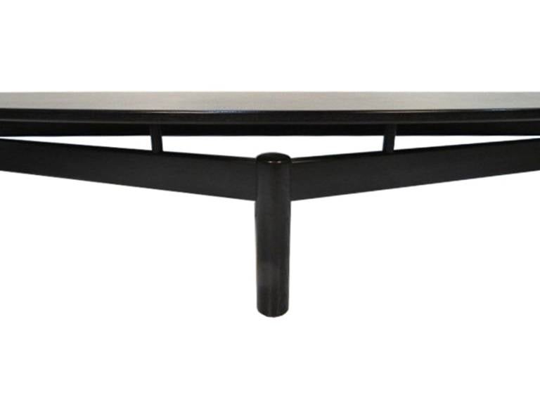 Modern Vico Magistretti Sinbad Ebonized Coffee Table for Cassina