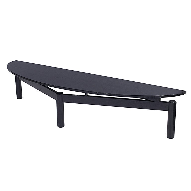 Vico Magistretti Sinbad Ebonized Coffee Table for Cassina