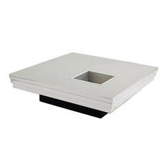 Pierre Cardin Coffee Table with a Graduated Aluminum Top 8
