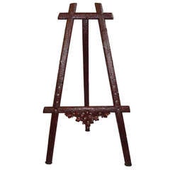 A Late C19th Black Forest Carved Easel
