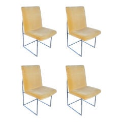Vintage Set of Four Dining Chairs by Milo Baughman for Thayer Coggin