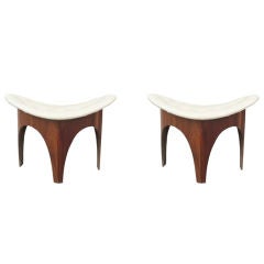 Pair of Sculptural Stools by Harvey Probber
