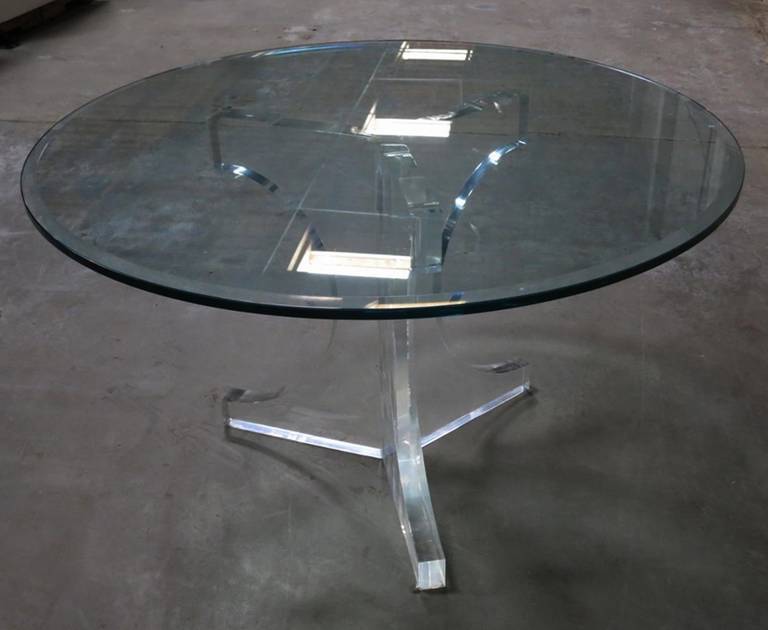 Table de salle à manger à trois arcs de Charles Hollis Jones pour la ligne « Arch », signée en vente 1