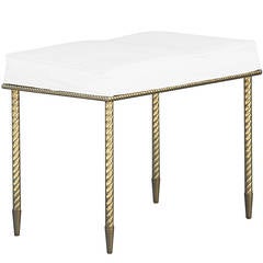 Regency Style Bench by Charles Hollis Jones in Brass 11