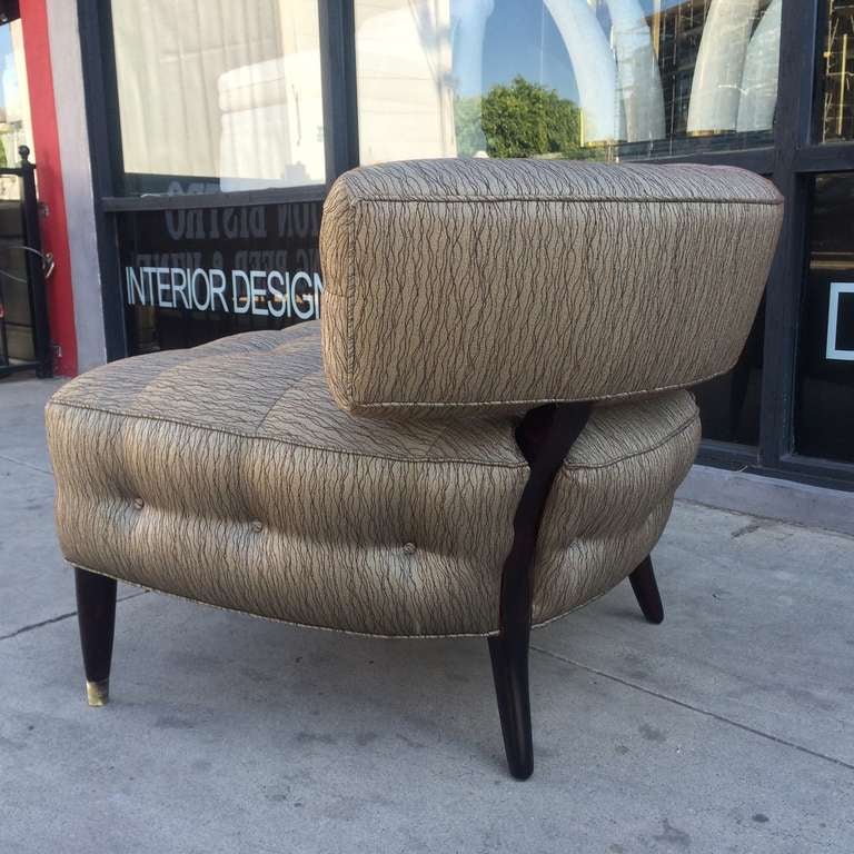 Mid-Century Modern Beautiful Slipper Chair in the Style of Billy Haines