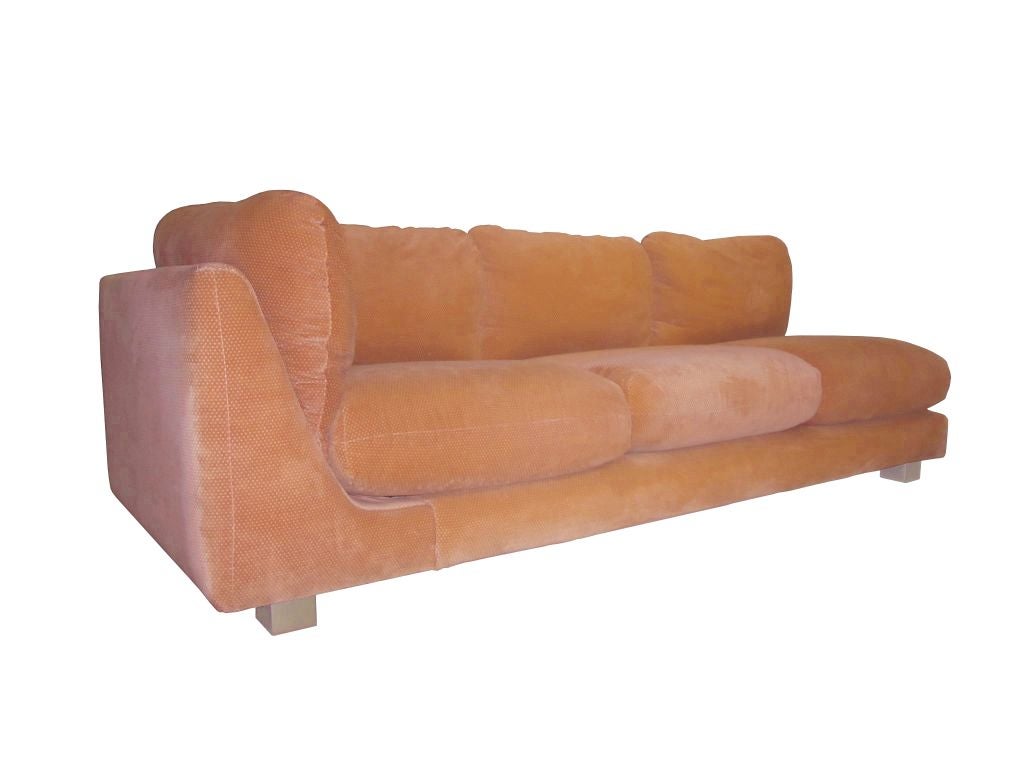 2 Piece Sectional in Salmon Color by Cleo Baldon at 1stDibs cleo