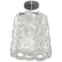 Murano Glass Chandelier by Mazzega, Italy, 1960s 10