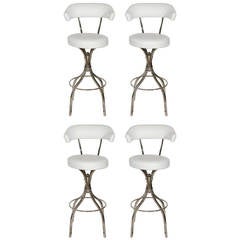 Charles Hollis Jones "Sinatra" Bar Stool with a Swivel Mechanism 5