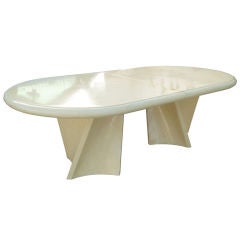 Biomorphic Bone Pedestal Table by Enrique Garcez
