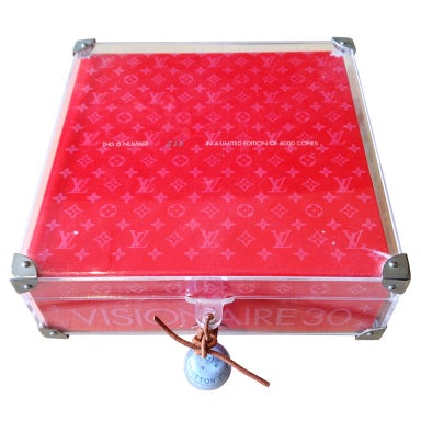 Louis Vuitton Visionaire 30 The Game Set Switzerland Edition Lucite Trunk  Box at 1stDibs