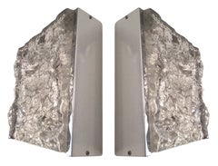 Pair of Italian Camer Glass Wall Sconces by Mazzega
