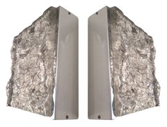 Pair of Italian Camer Glass Wall Sconces by Mazzega