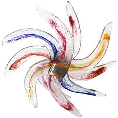 Large Glass Floor or Table Sculpture 8