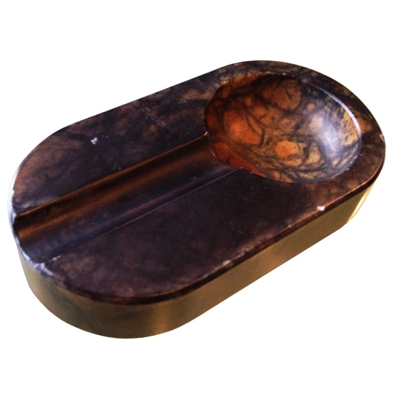 HandCarved Alabaster Cigar Ashtray made in Italy For Sale at 1stdibs