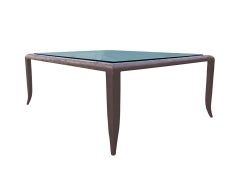 Solid Bronze French Coffee Table with a Textured Finish