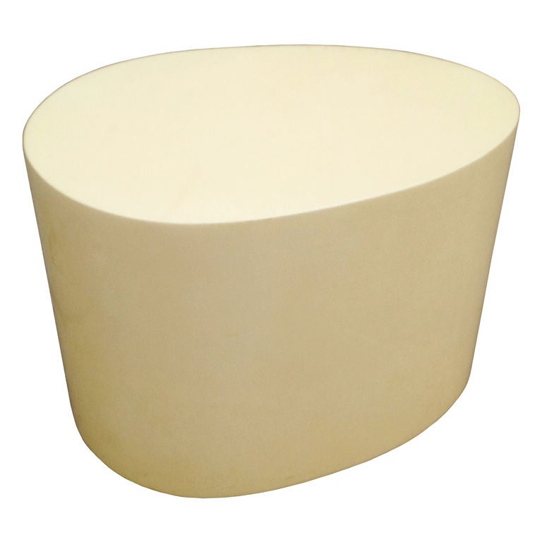 Lacquered Goatskin Side Table by Aldo Tura