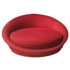 5ft Round Lounge Chair/Loveseat by Milo Baughman