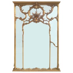 Extraordinary Gold Gilt and Carved Wood European Mirror