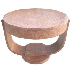 Deco Style Round Side Table in The Paul Frankl Style
