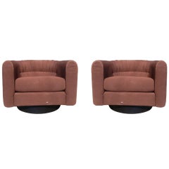 Beautiful Pair of Swivel Chairs by Metropolitan