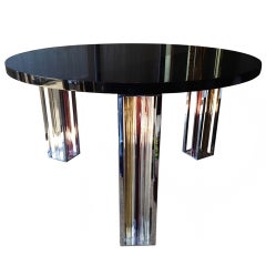 Murano Glass and Chrome Dining Table by Rodolfo Dordoni for Venini 8