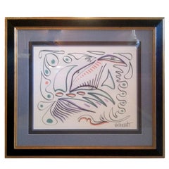 Original William Verdult Serigraph Titled "Some Thoughts"