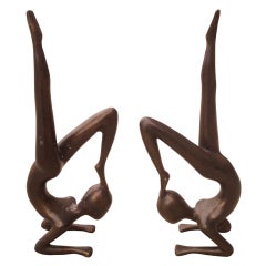 Posing Dancers, Bronze Sculptures