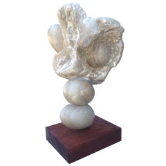 Amazing Abstract Marble Sculpture attb To Minoru Niizuma