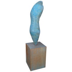 Blue Form Coral Sculpture by Taller