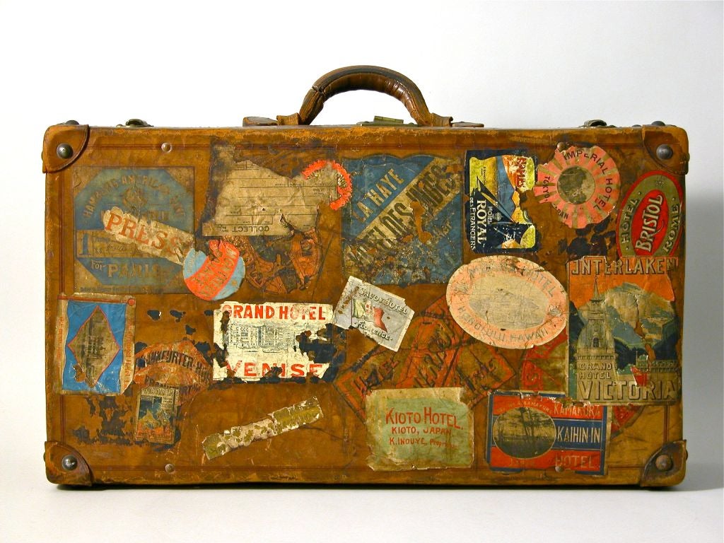 American A suitcase well traveled