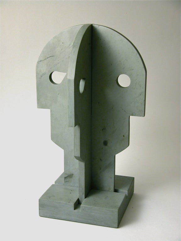 An unusual sculpture of planar form exhibiting elemental characteristics of both male and female.