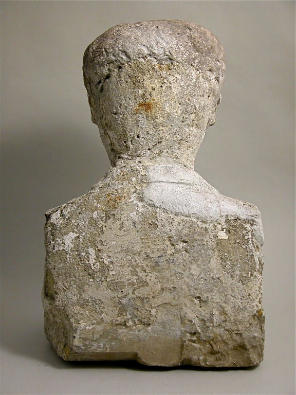 Carved Pill Head Bust For Sale