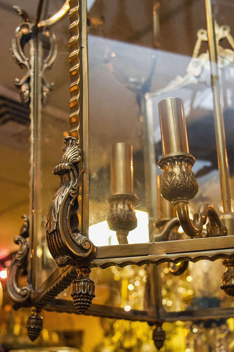 Louis XVI Style Bronze Six Light Lantern 1